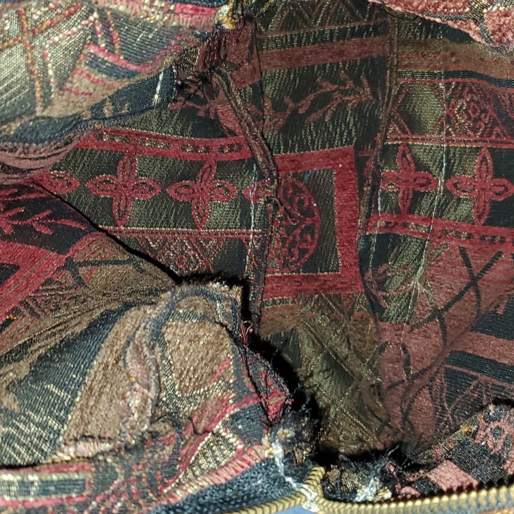 Vintage Backpack, Floral with Fall Colors - Picture 5 of 9
